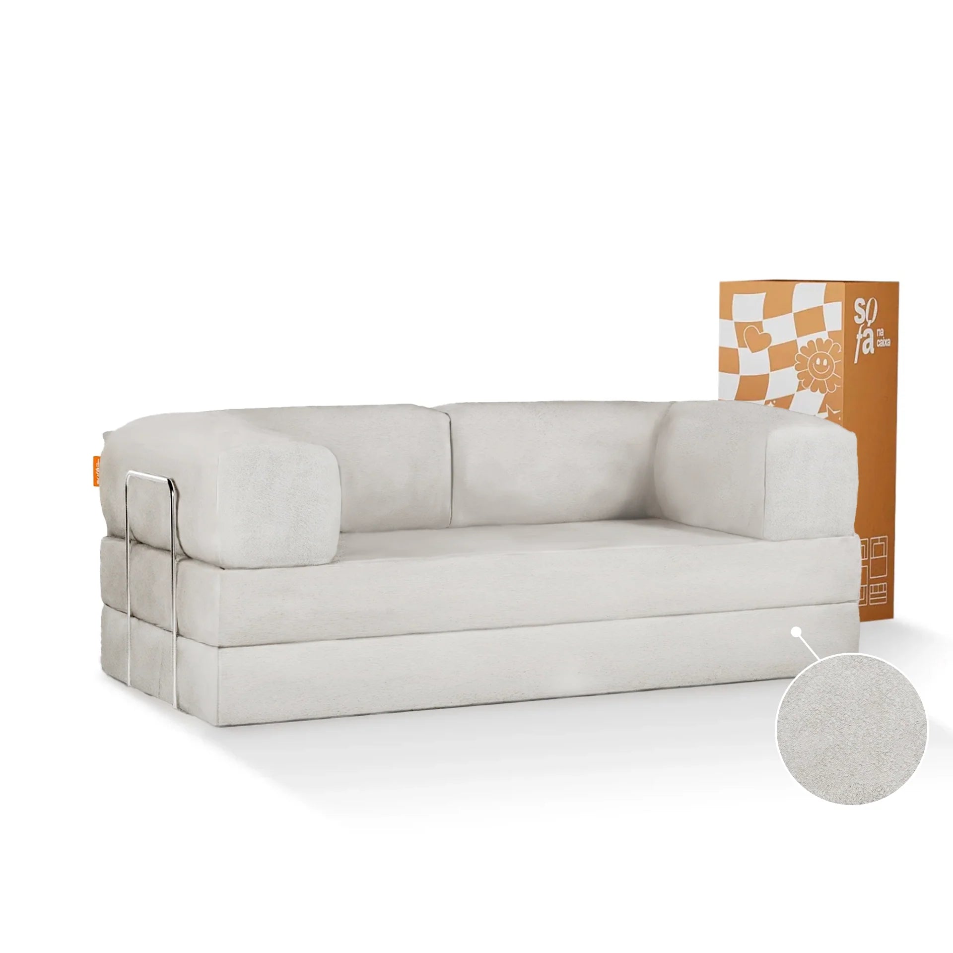The Growing Sofa | Bloom Sofa Bed Bouclé - Linen