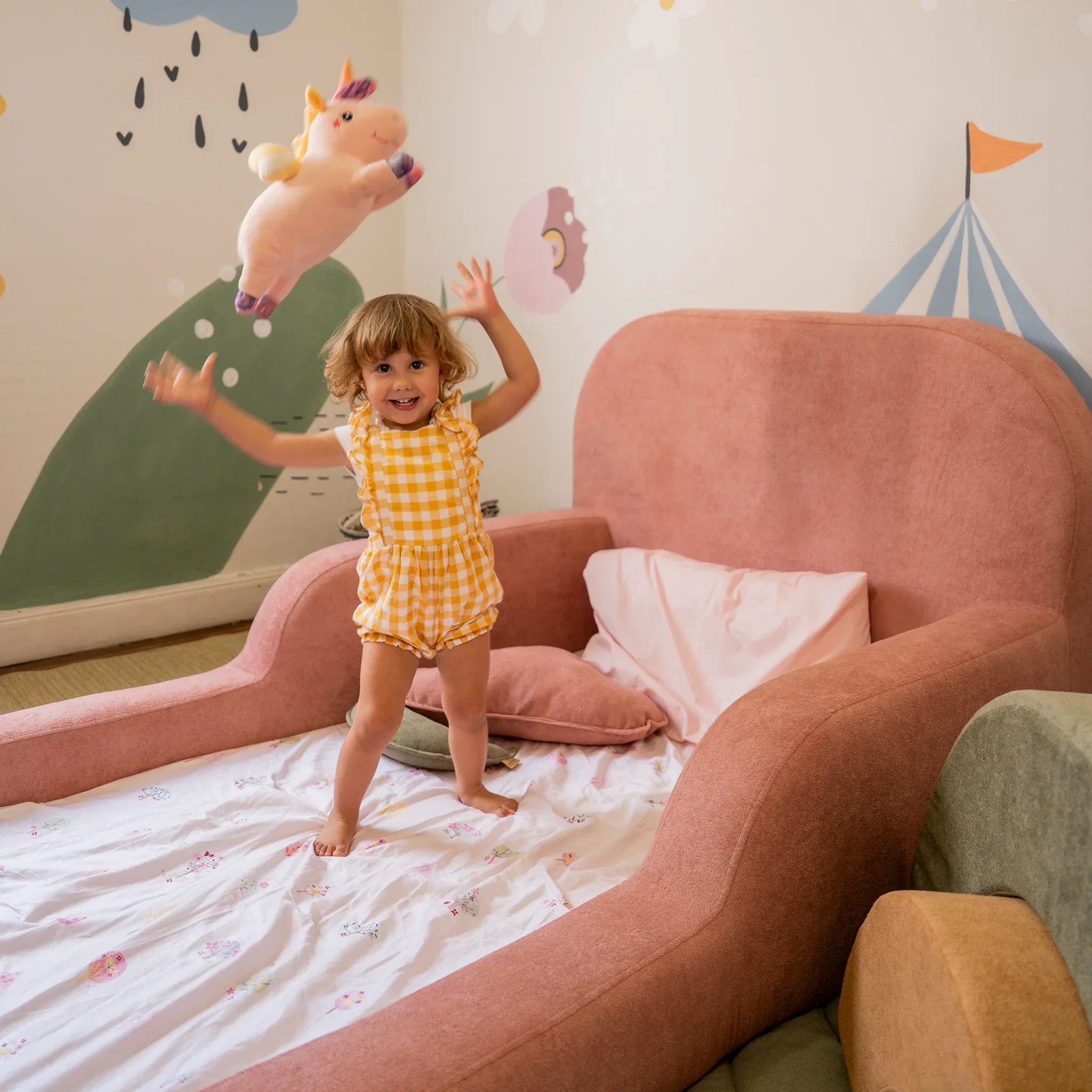 Little Duck Montessori Bed – Fairy Blossom Pink