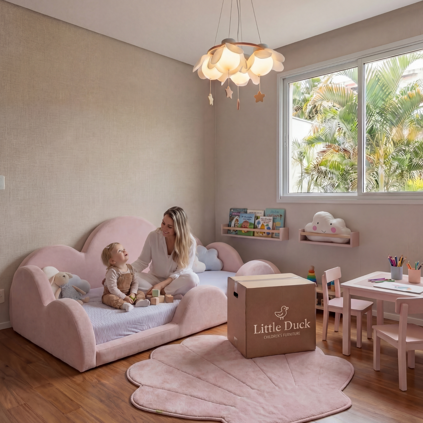 Little Duck Montessori Bed Cloud - Pink