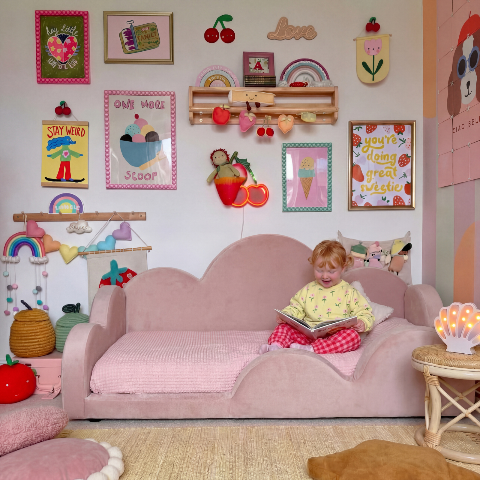 Little Duck Montessori Bed Cloud - Pink