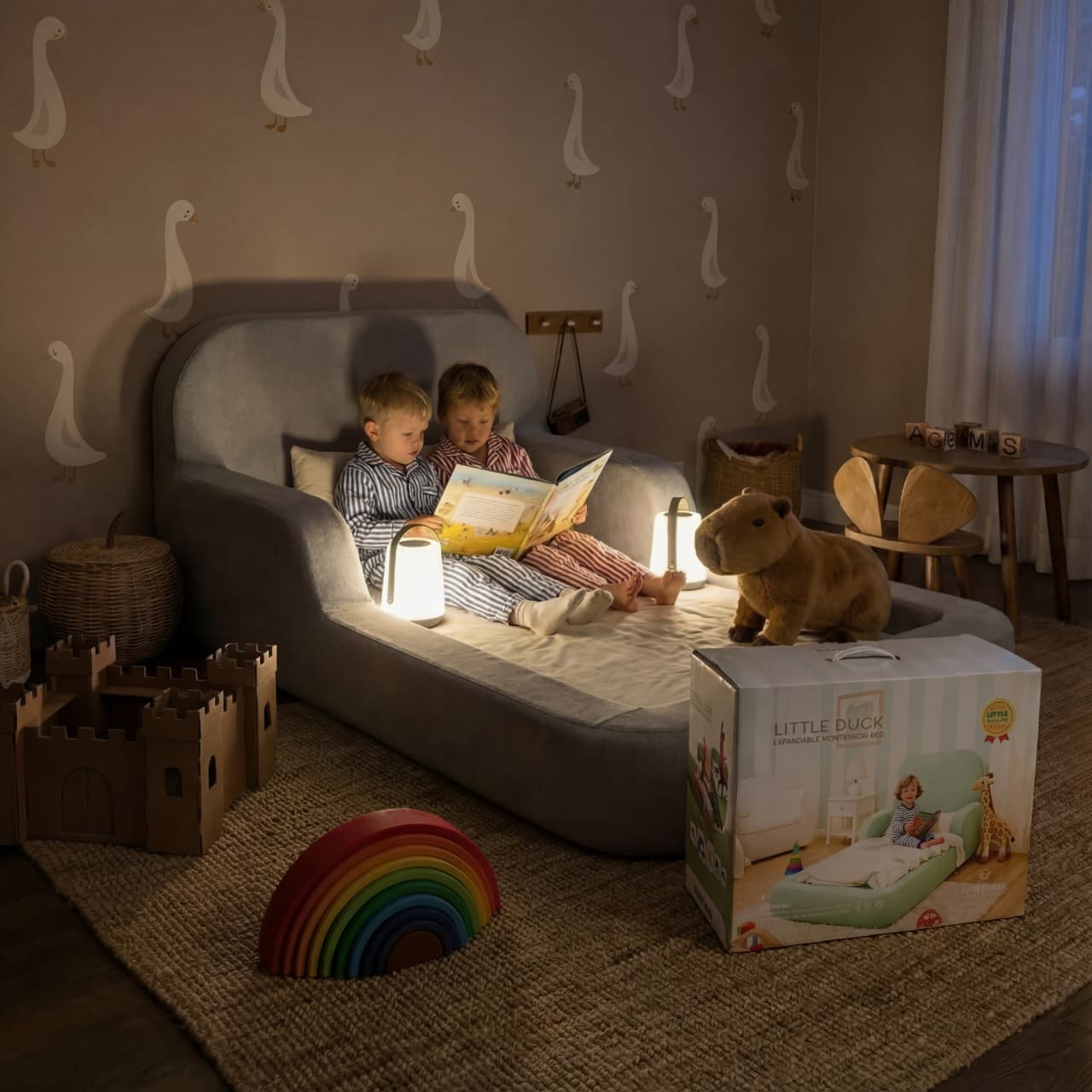 Little Duck Montessori Bed – Stone Castle Gray