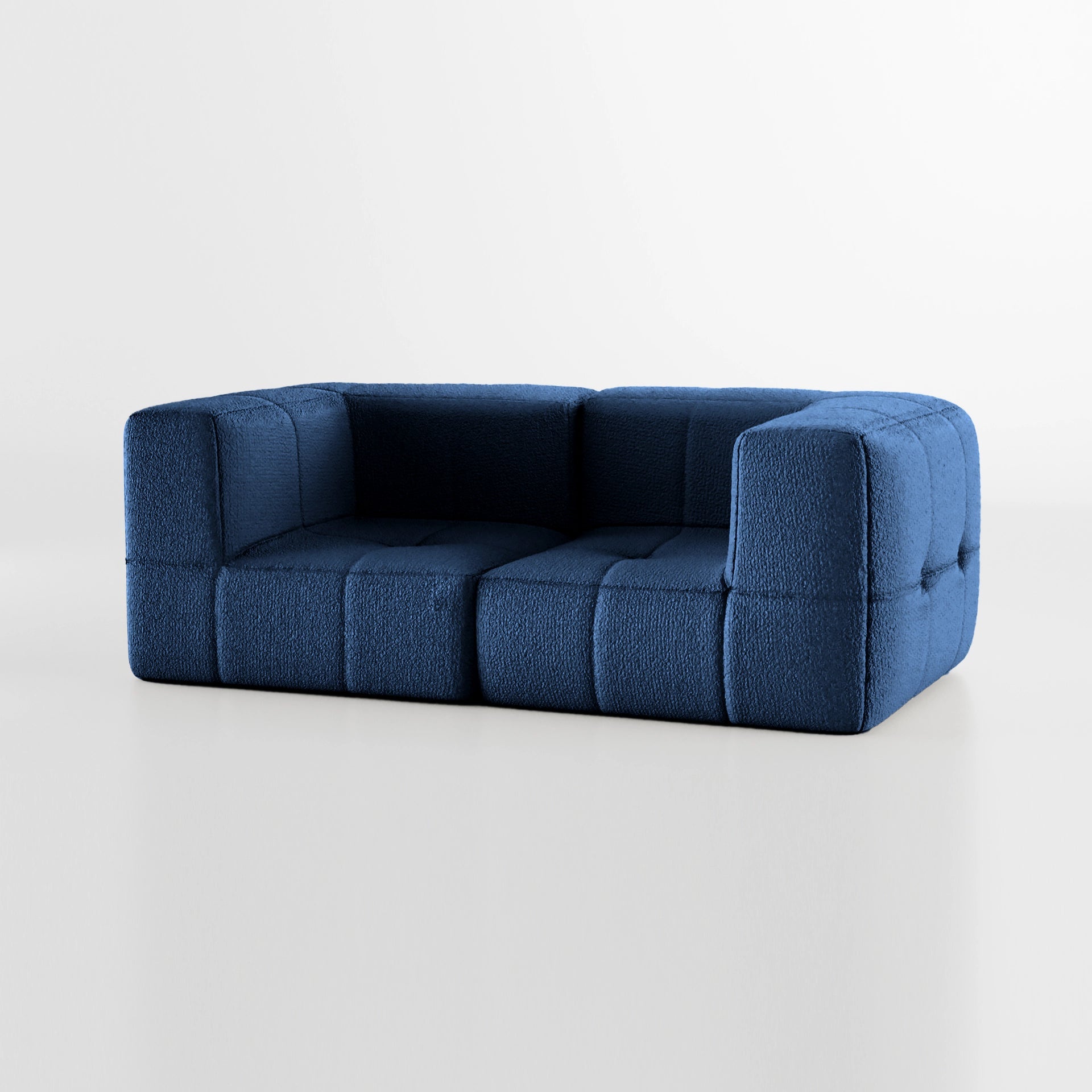 The Growing Sofa | 2-Piece Modular Sofa with 2 Corner Pieces - Blue