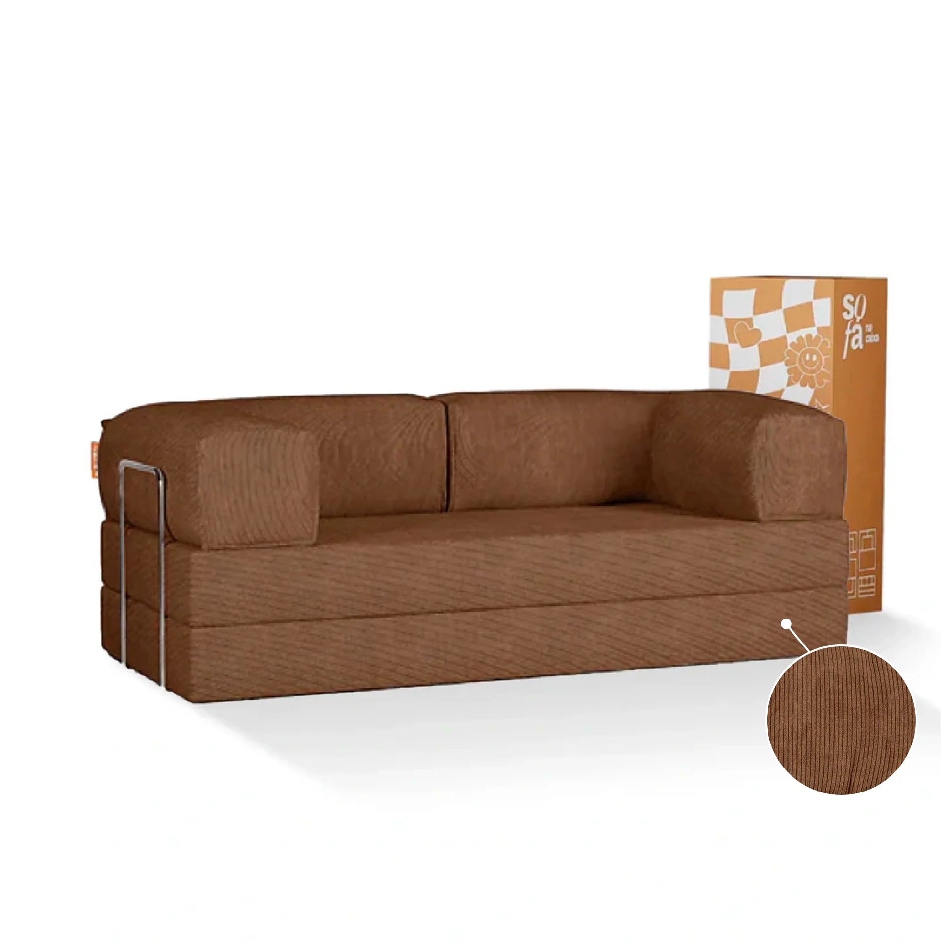 The Growing Sofa | Bloom Sofa Bed Corduroy - Brown