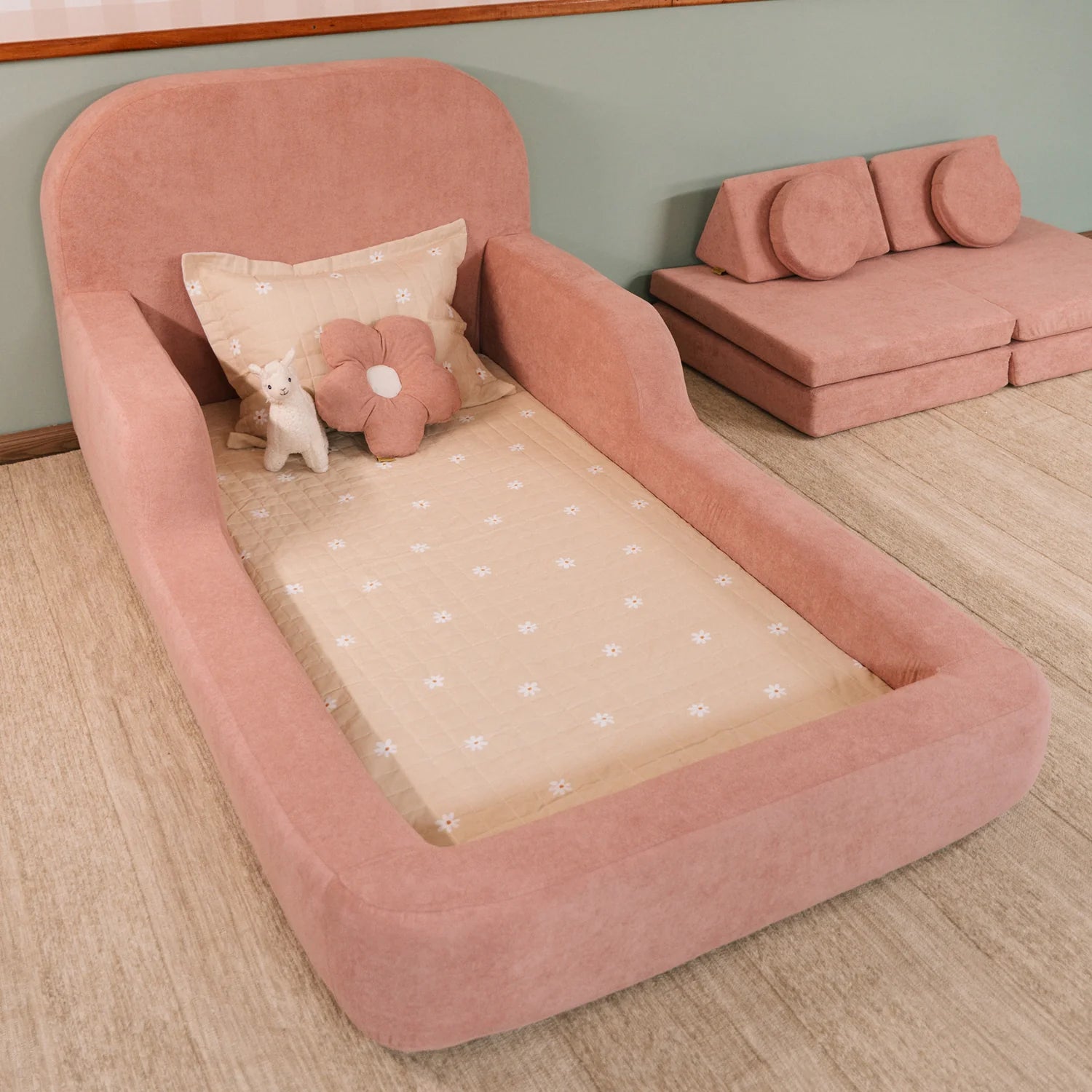 The Little Duck — Montessori-Inspired Toddler Floor Bed - Pink