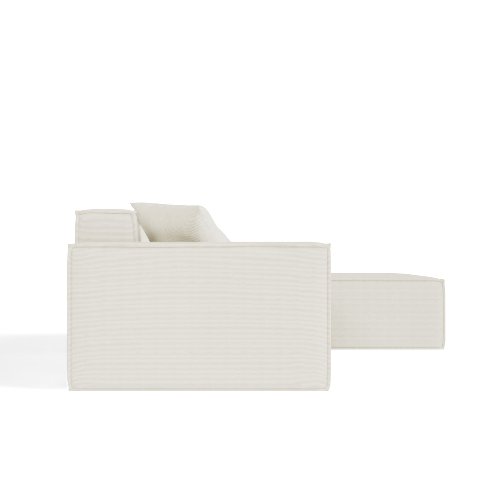 The growing sofa Pelion 3 seats + 1 chaises in Boucle - Linen