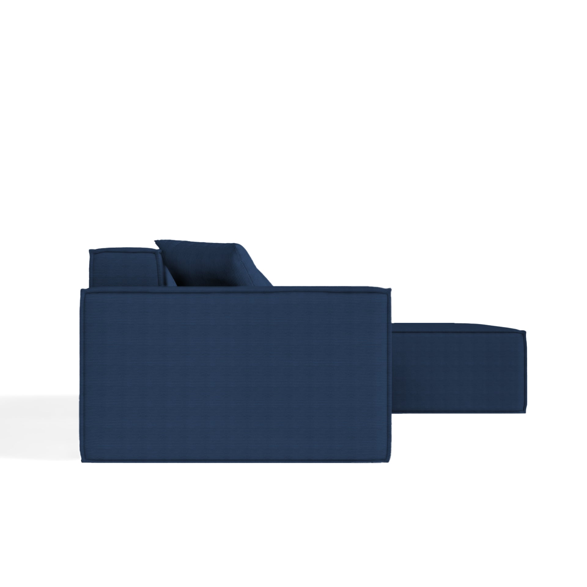 The growing sofa Pelion 3 seats + 1 chaises in Boucle - Blue