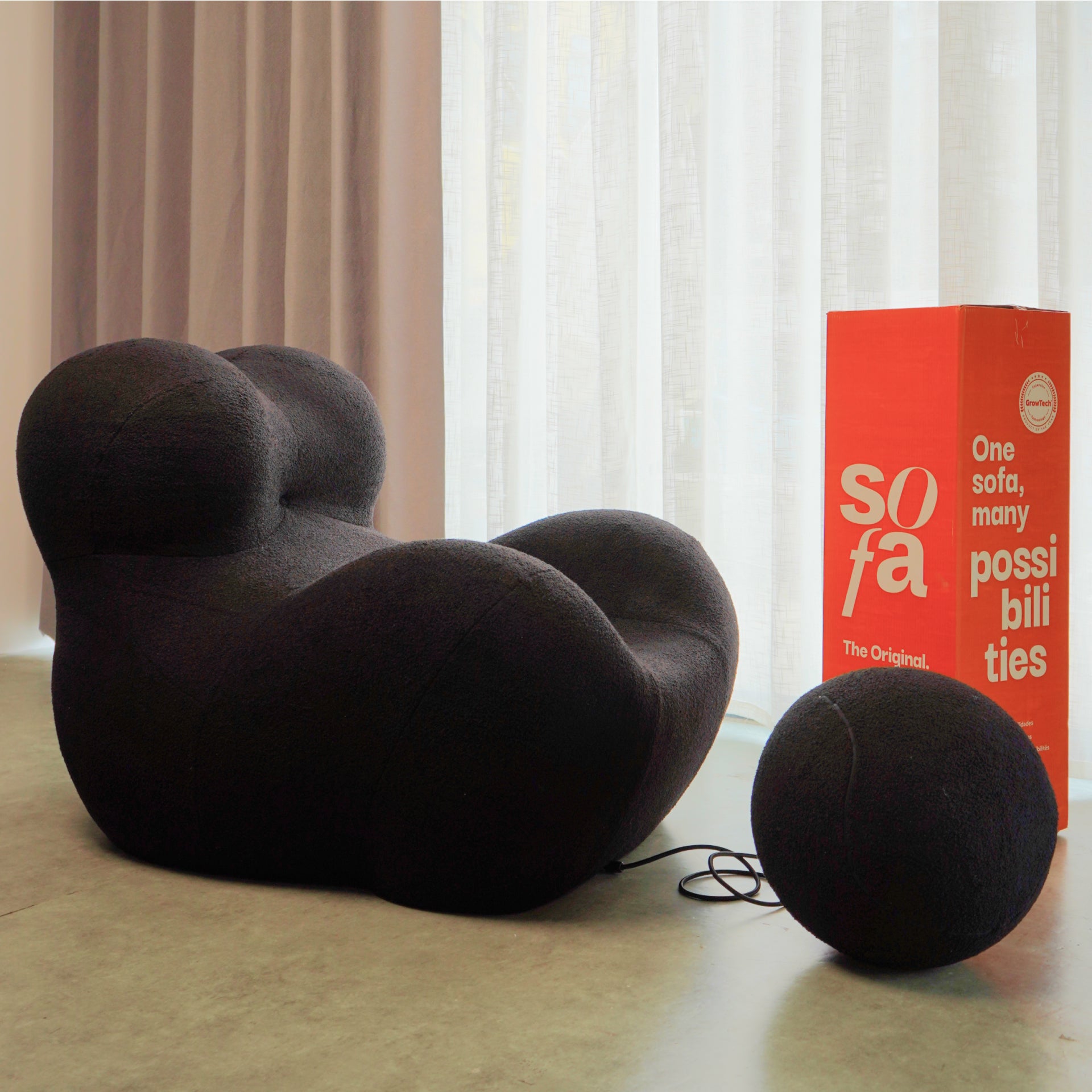 The growing sofa Palla - Black