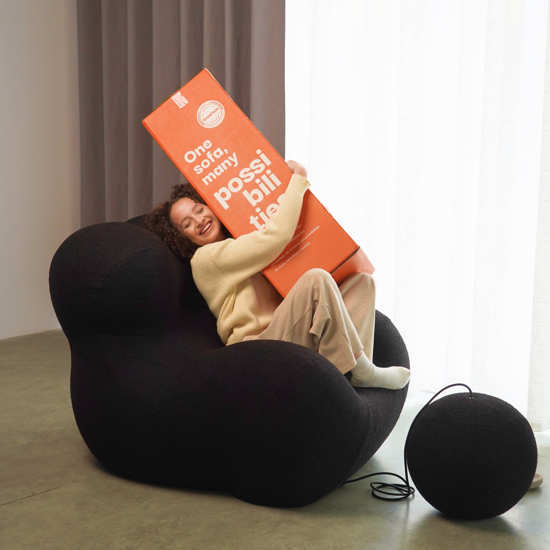 The growing sofa Palla - Black