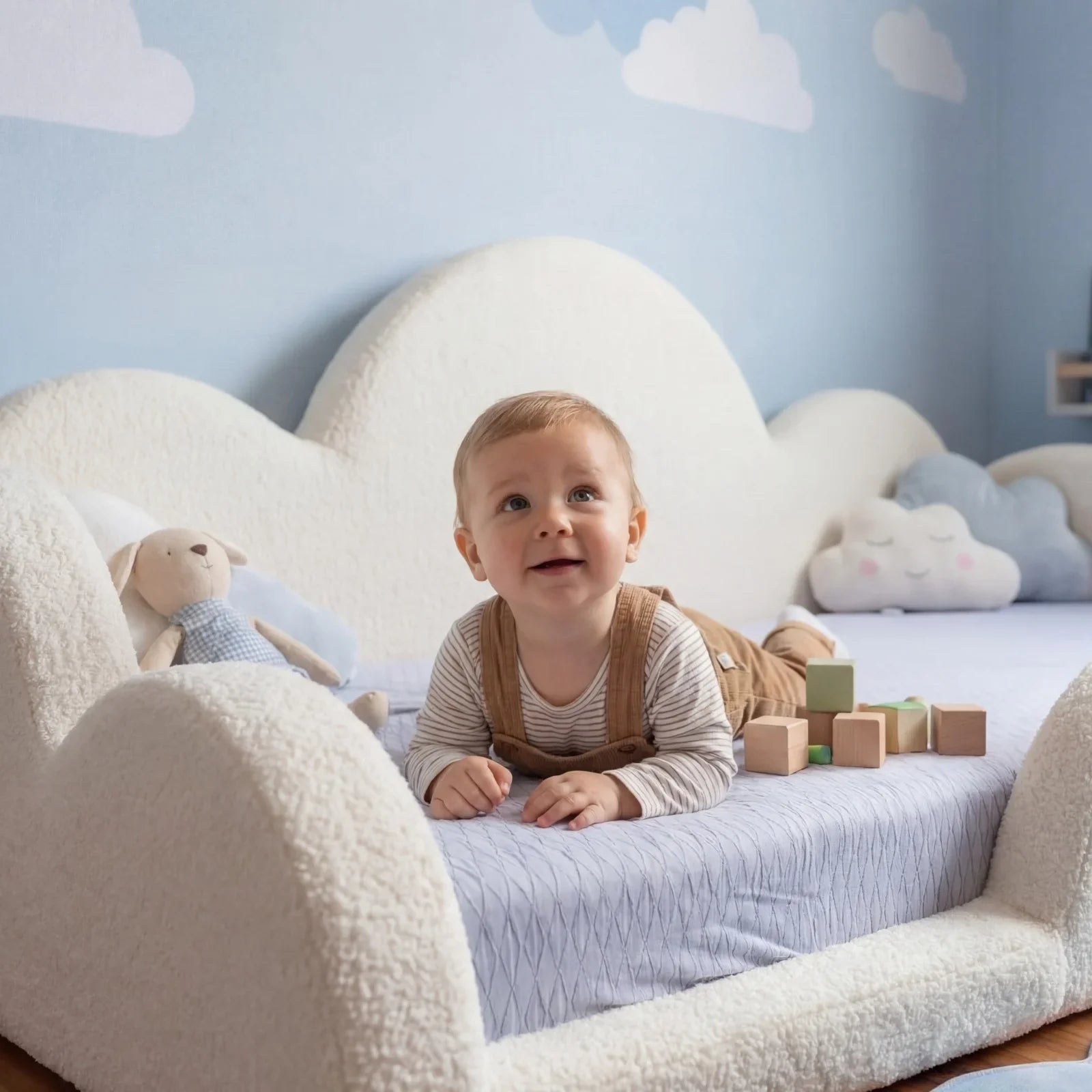 Little Duck Montessori Bed Sun - White