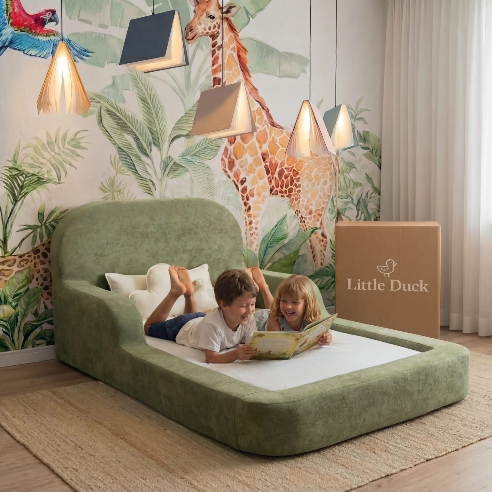 Little Duck Montessori Bed – Olive Green
