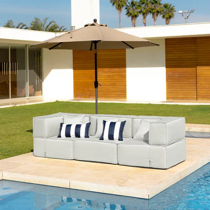 Zimma Lounge Set 3-seater - Gray