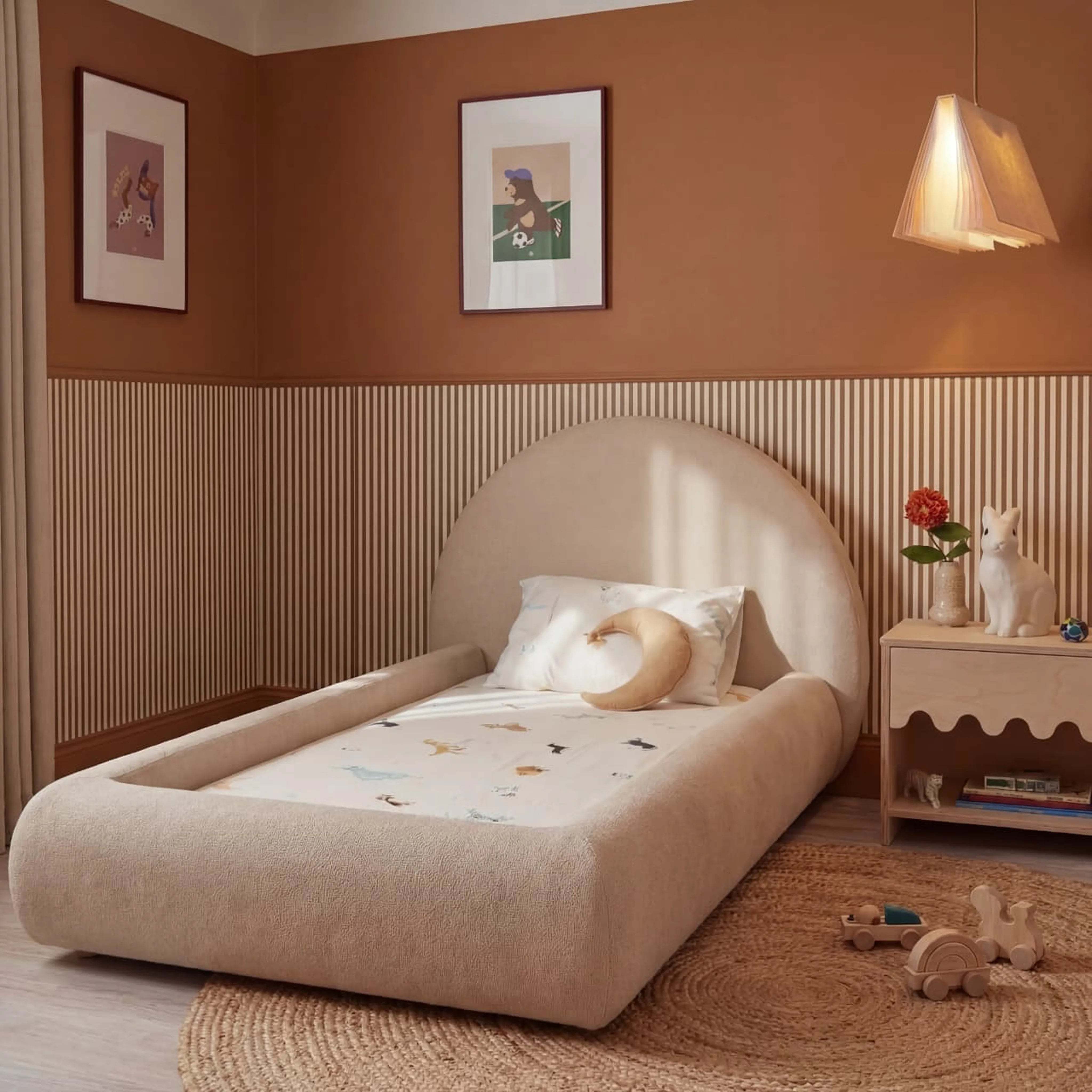 Little Duck Montessori Bed Sun - Linen