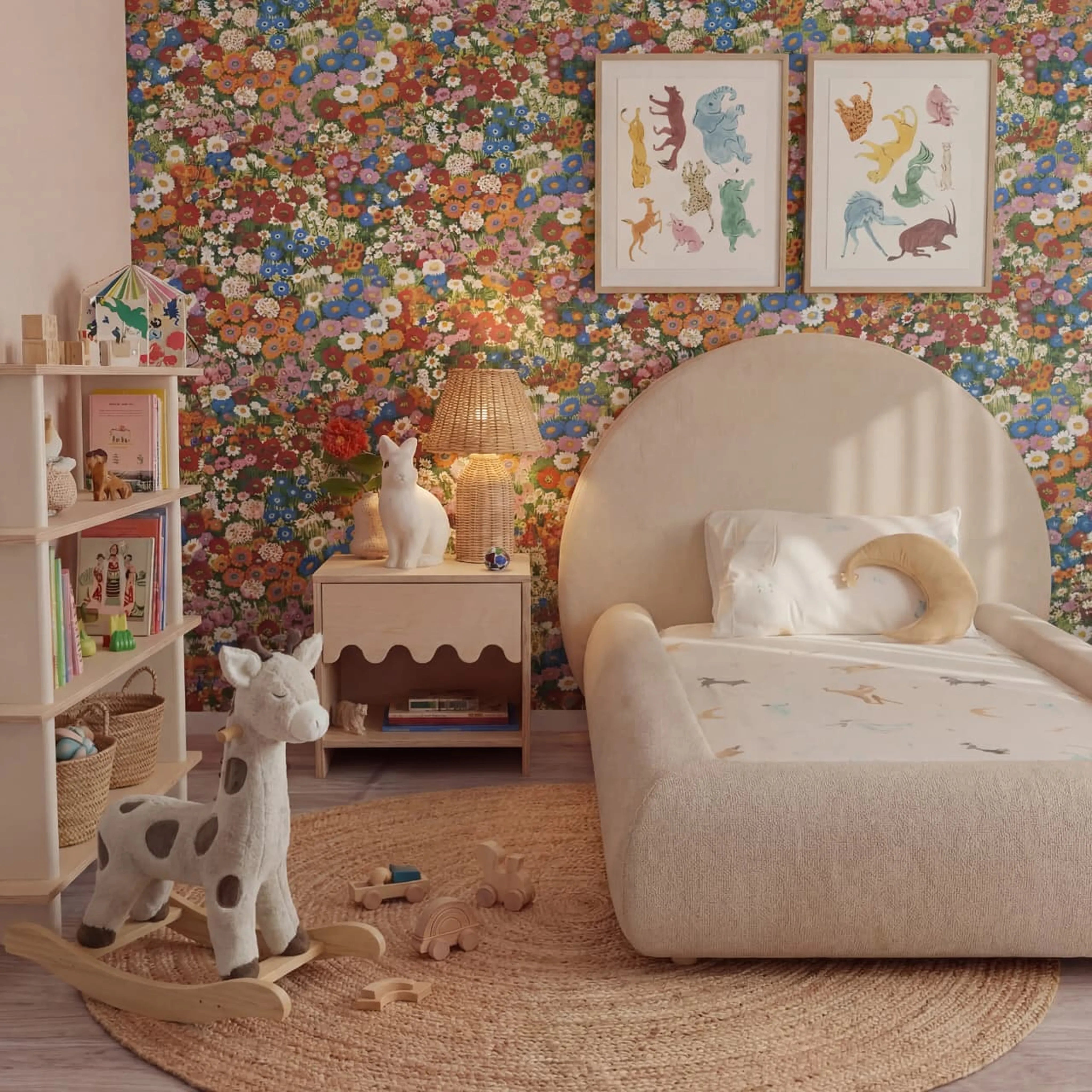 Little Duck Montessori Bed Sun - Linen