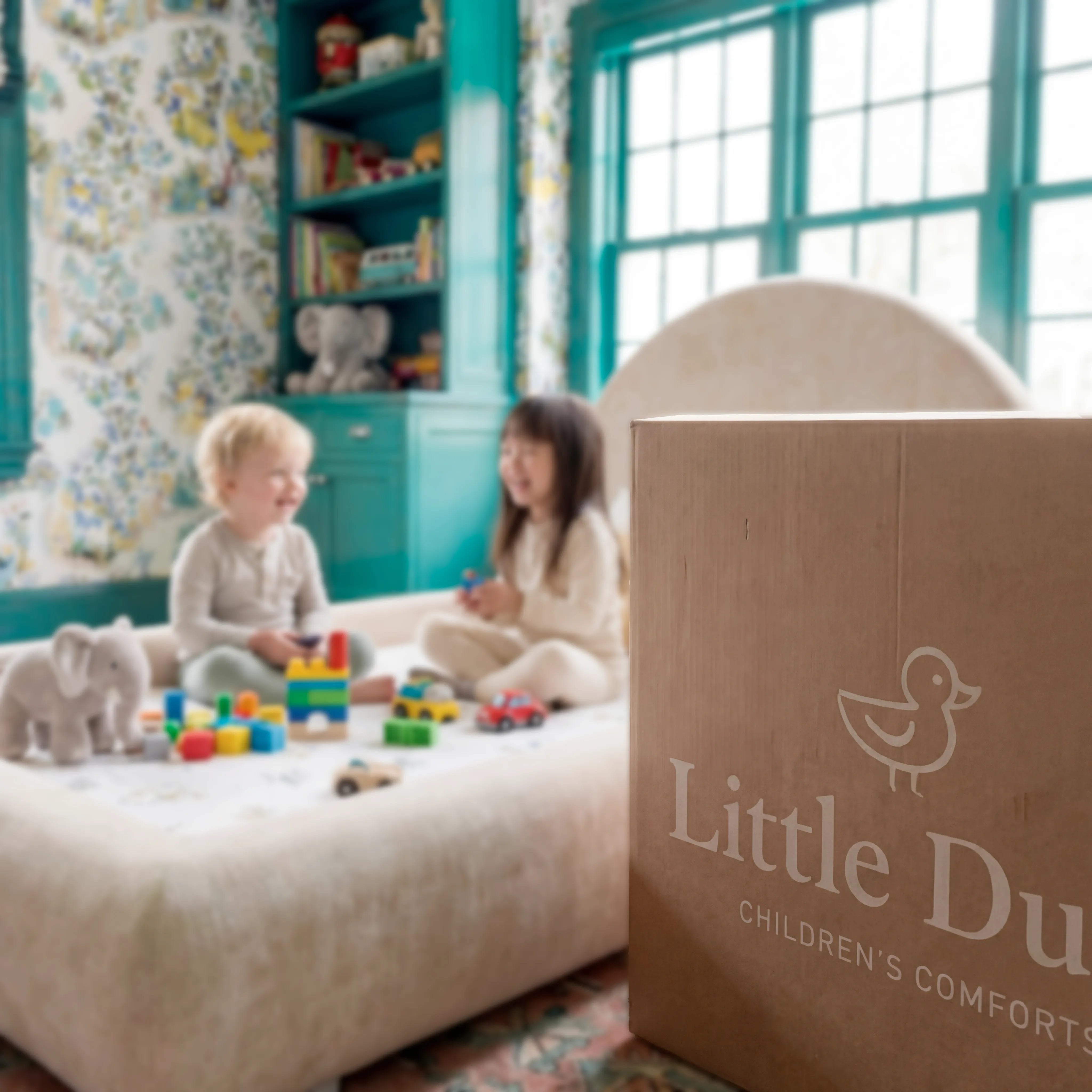 Little Duck Montessori Bed Sun - Linen