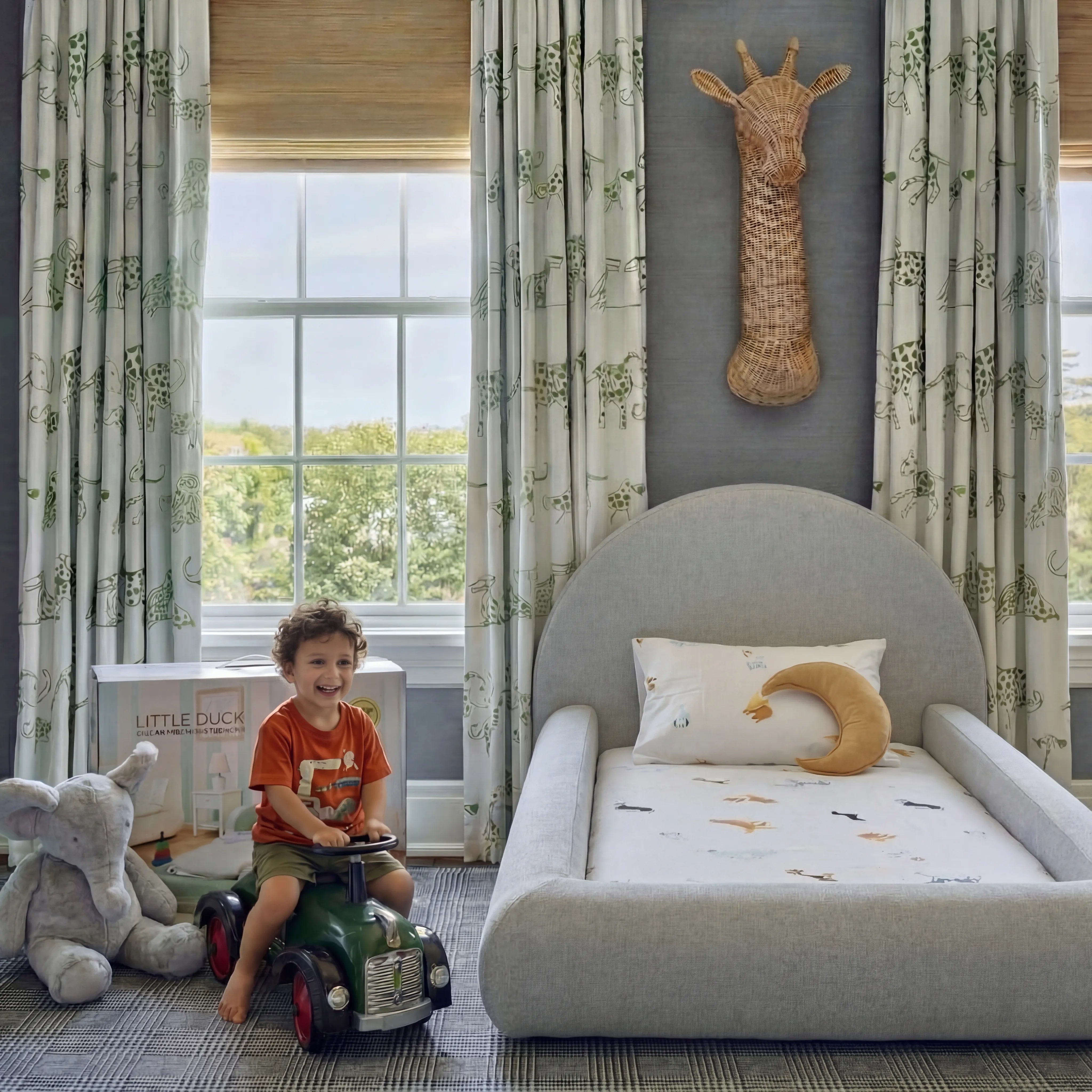 Little Duck Montessori Bed Sun - Gray