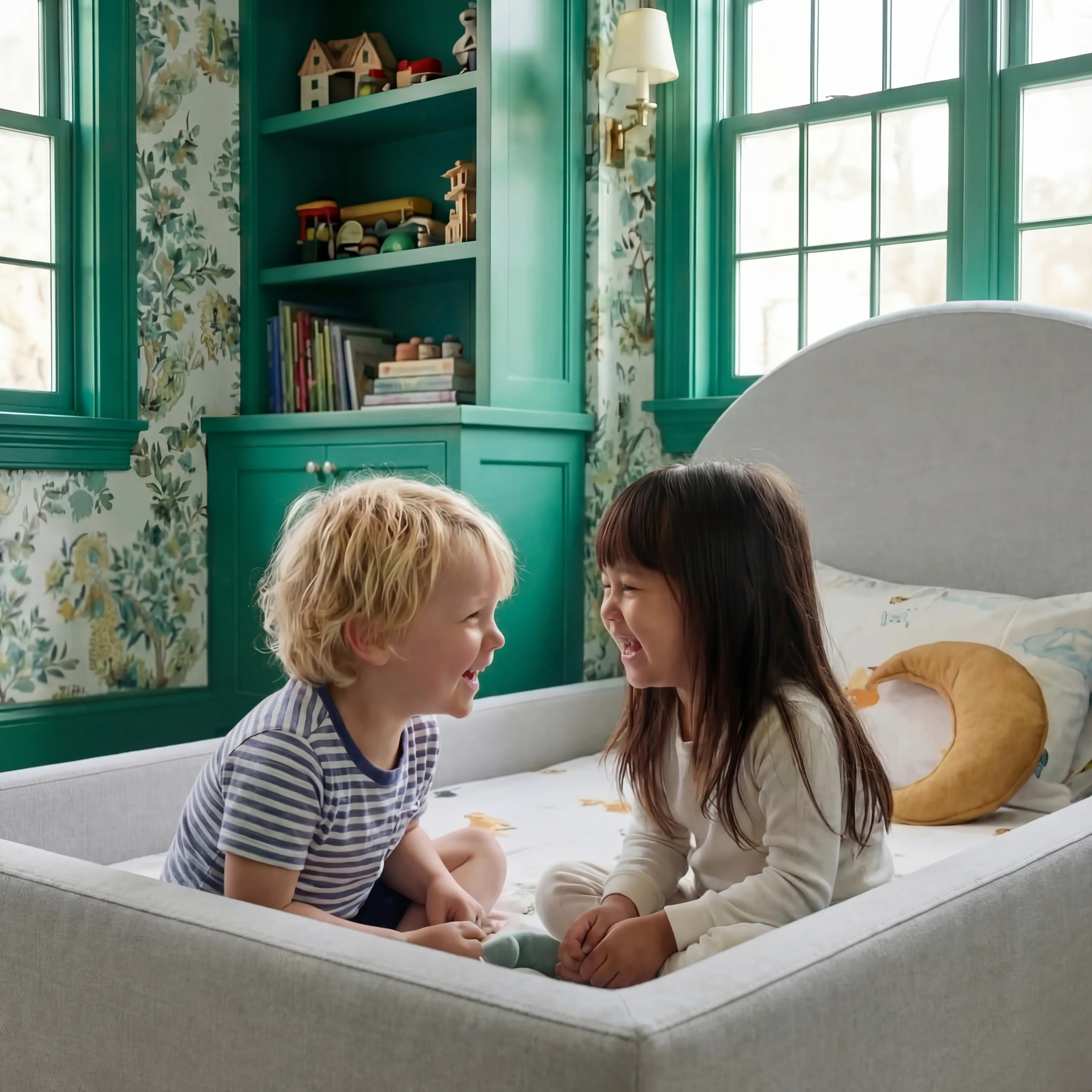 Little Duck Montessori Bed Sun - Gray
