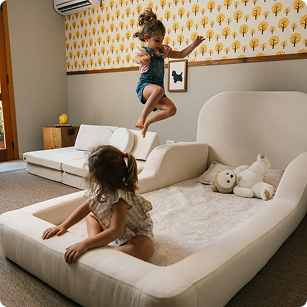 The Little Duck — Montessori-Inspired Toddler Floor Bed - Blue