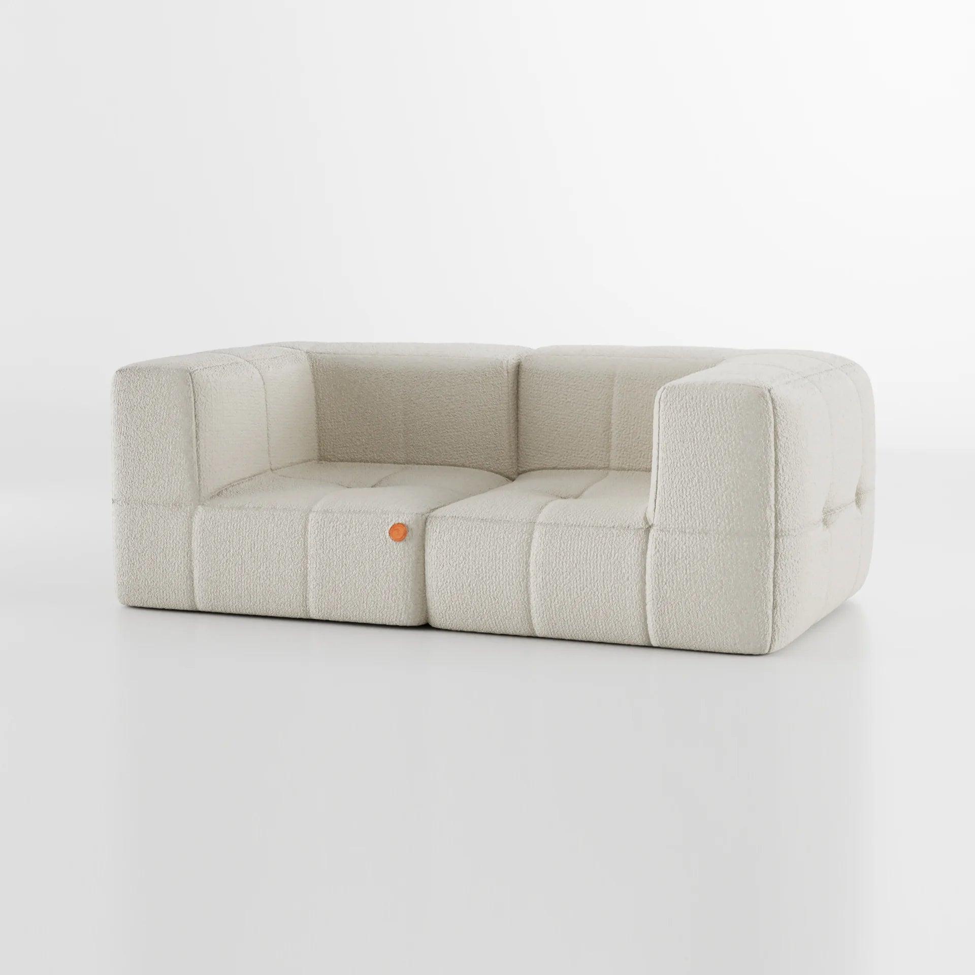 The Growing Sofa | 2-Piece Modular Sofa with 2 Corner Pieces - Linen