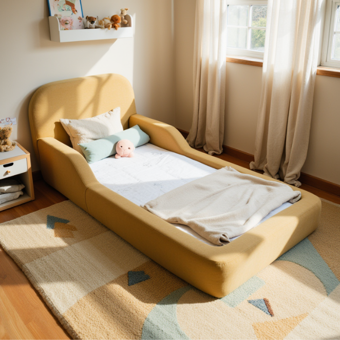 The Little Duck — Montessori-Inspired Toddler Floor Bed - Gray