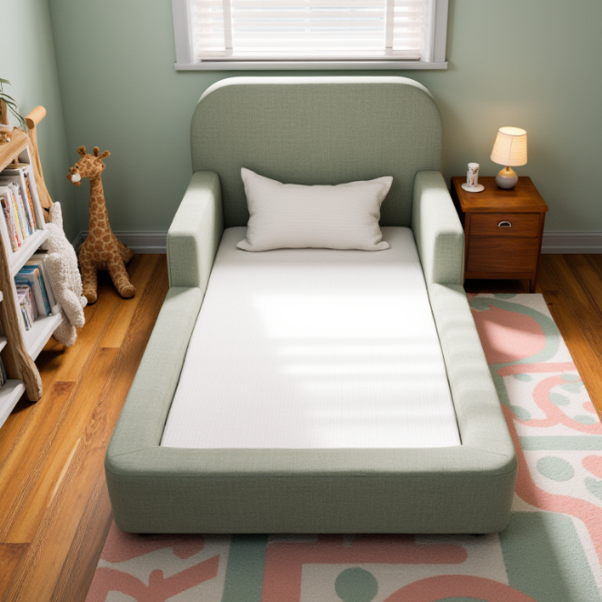 The Little Duck — Montessori-Inspired Toddler Floor Bed - Gray