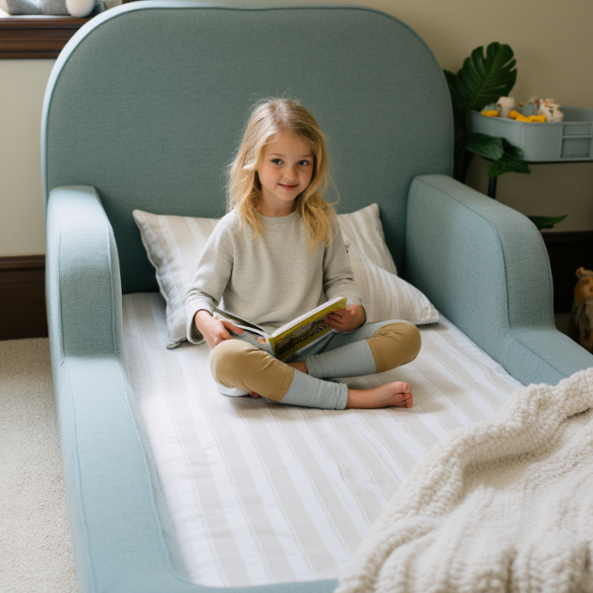 The Little Duck — Montessori-Inspired Toddler Floor Bed - Gray