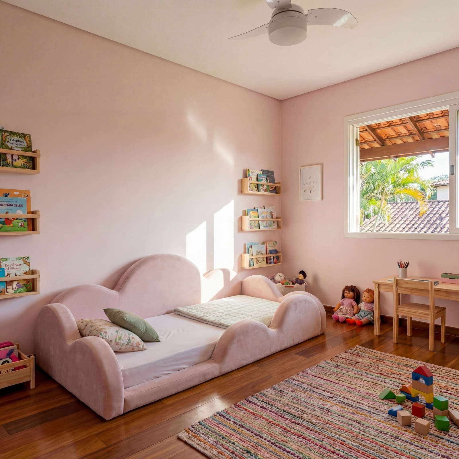 Little Duck Montessori Bed Cloud - Pink