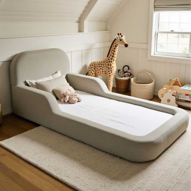 The Little Duck — Montessori-Inspired Toddler Floor Bed - Gray