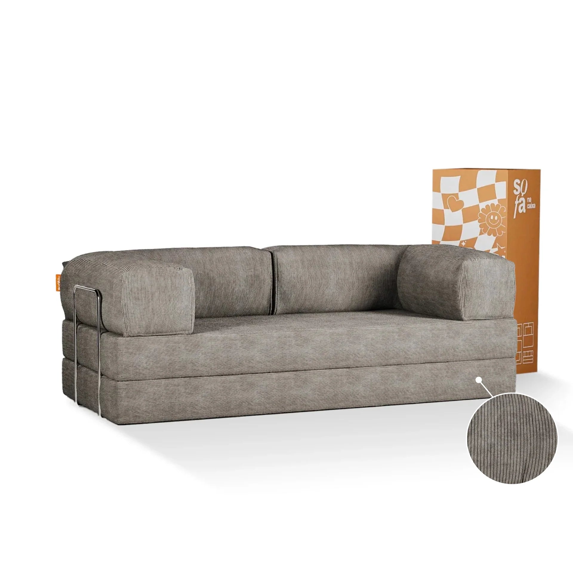 The Growing sofa Bloom Sofa Bed Corduroy - Gray