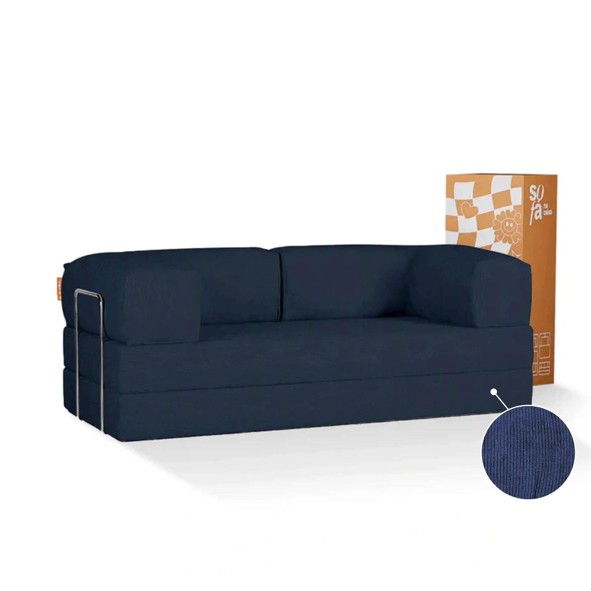 The Growing sofa Bloom Sofa Bed Corduroy - Blue