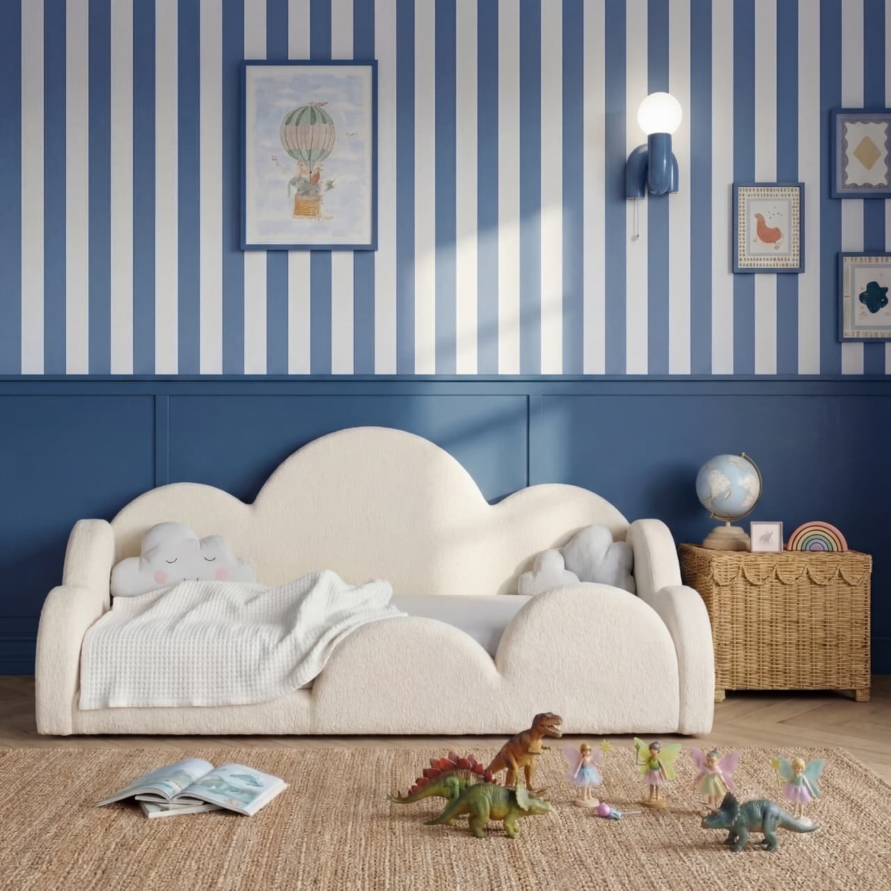 Little Duck Montessori Bed Sun - White