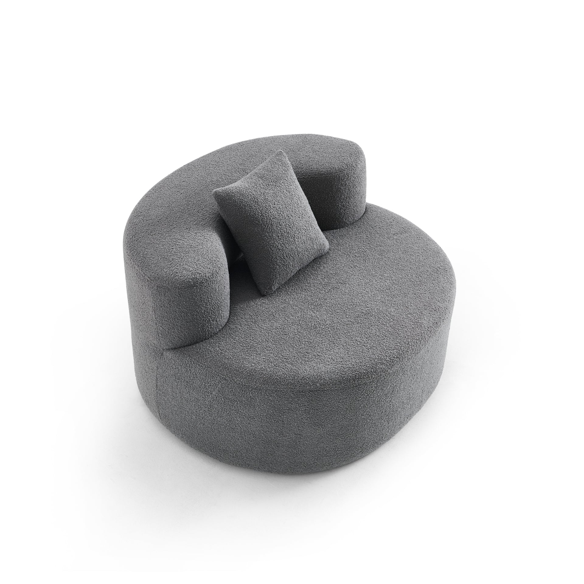 The growing sofa Dunne Chair in Boucle - Grey