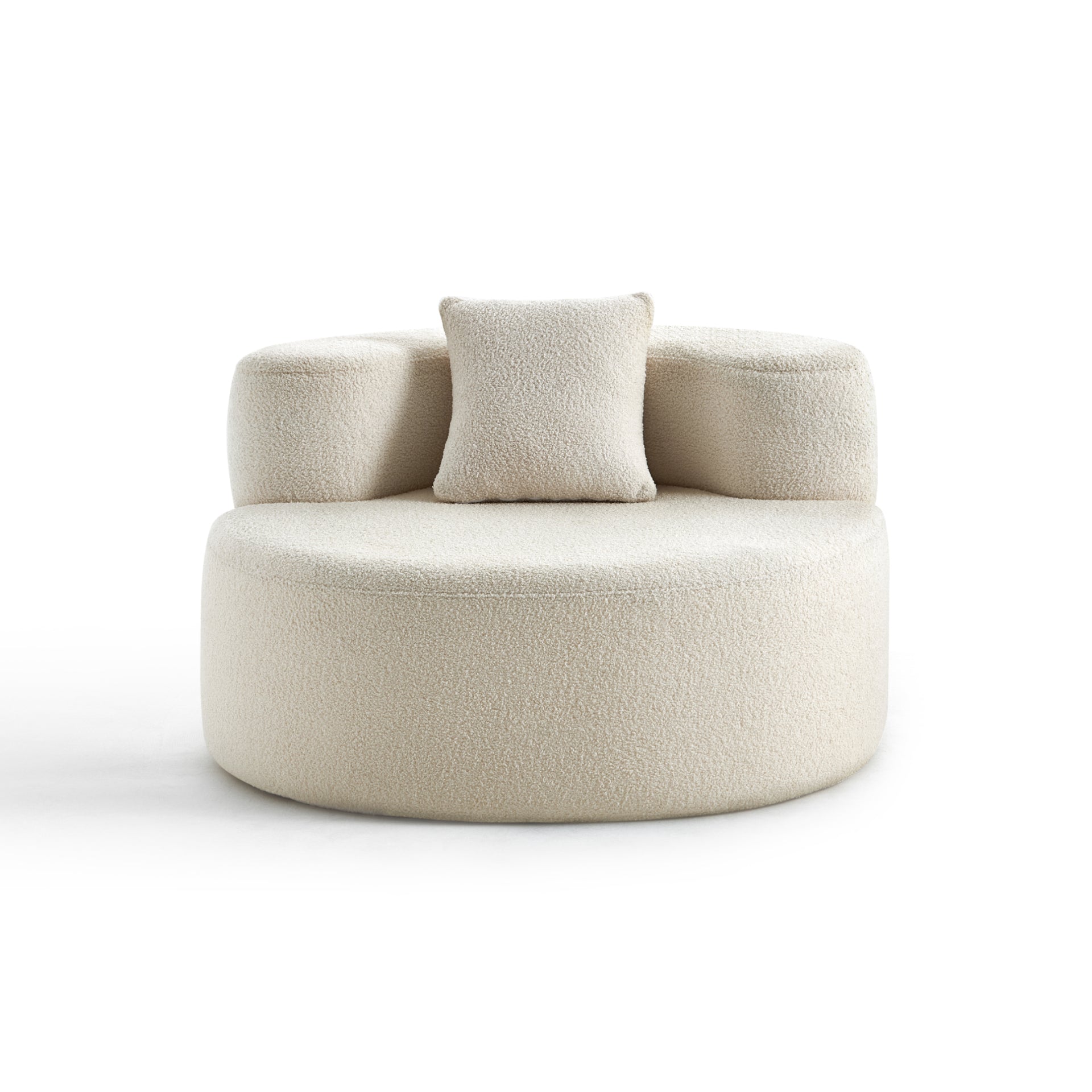 The growing sofa Dunne Chair in Boucle - Linen