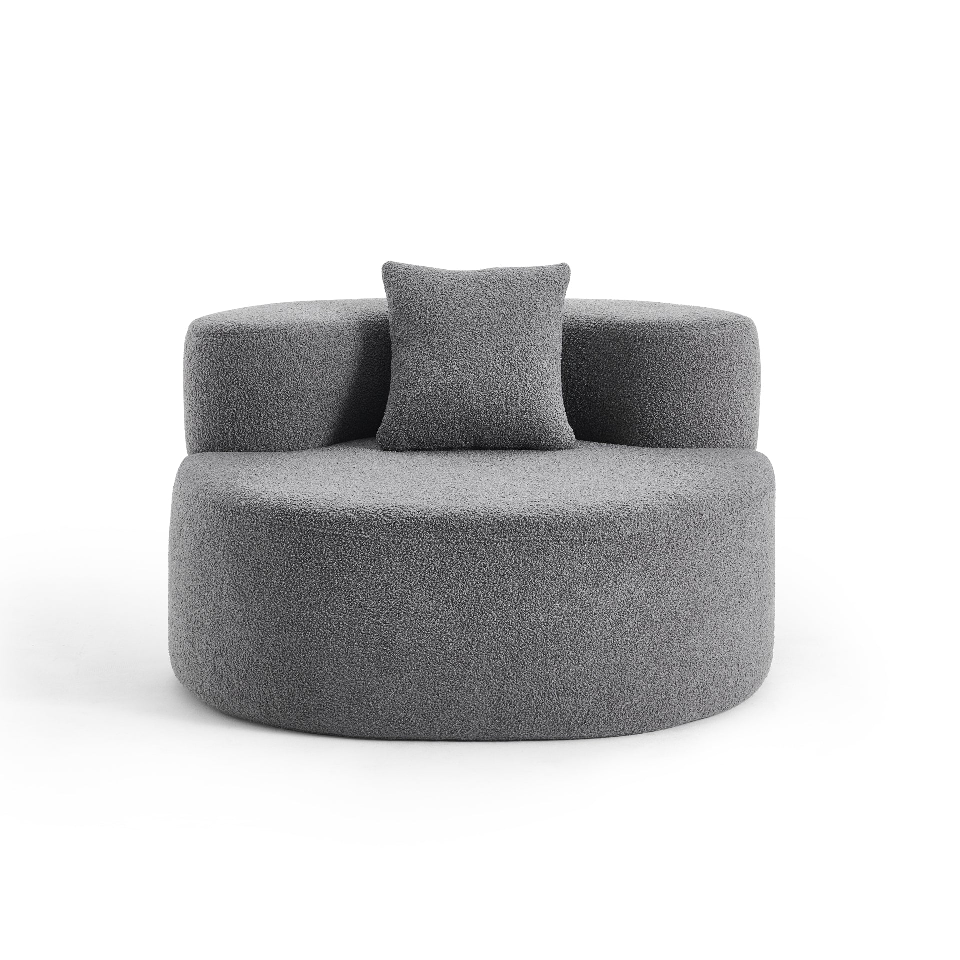 The growing sofa Dunne Chair in Boucle - Grey