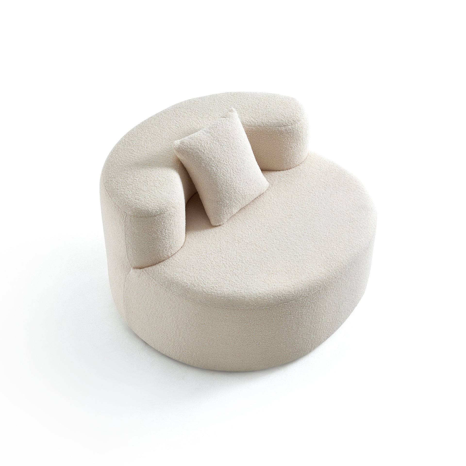 The growing sofa Dunne Chair in Boucle - Linen