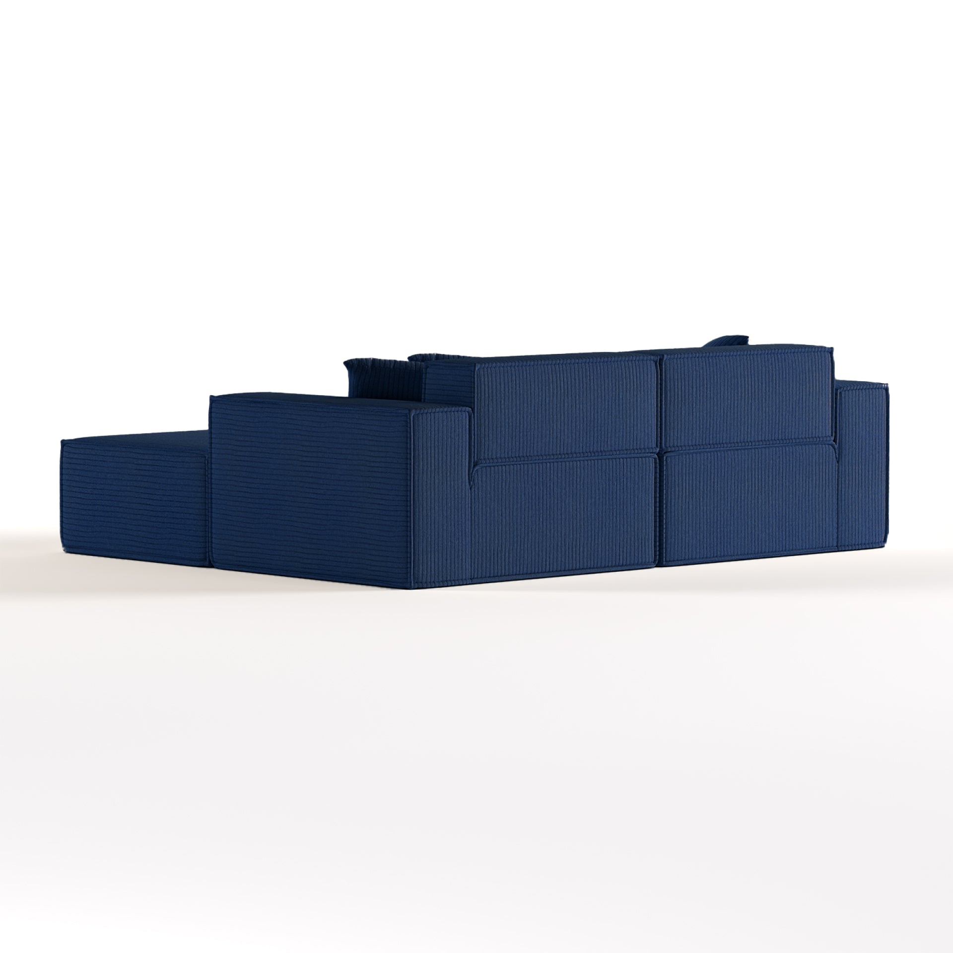 The growing sofa Pelion 2 seats + 1 chaises in Boucle - Blue