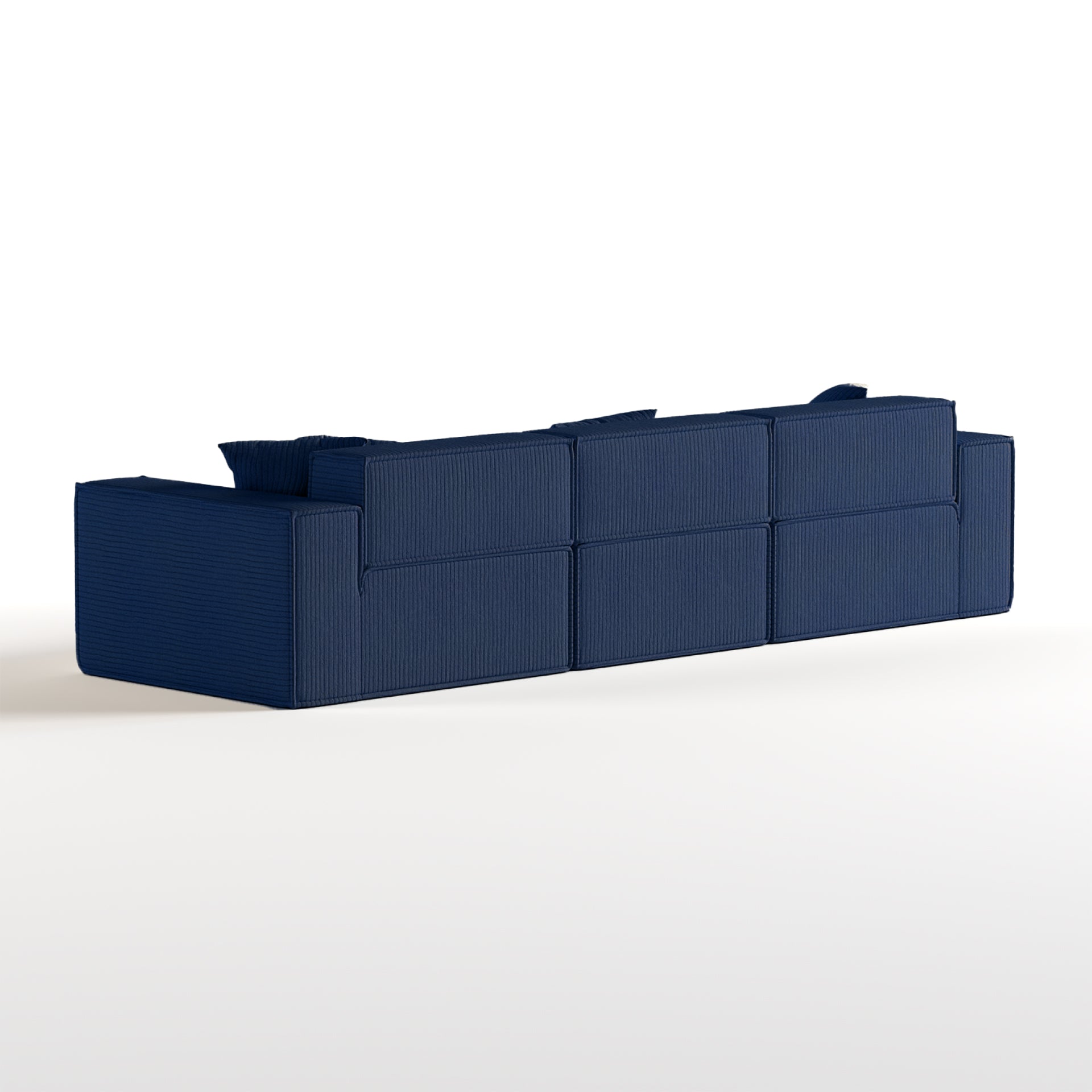 The growing sofa Pelion 3 seats in Boucle - Blue