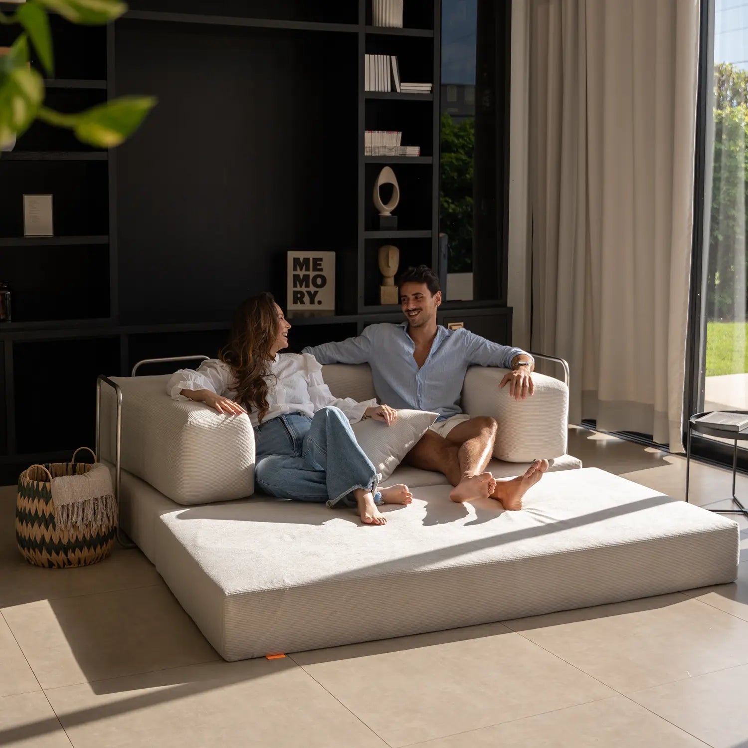 The Growing Sofa | Bloom Sofa Bed Corduroy - Linen