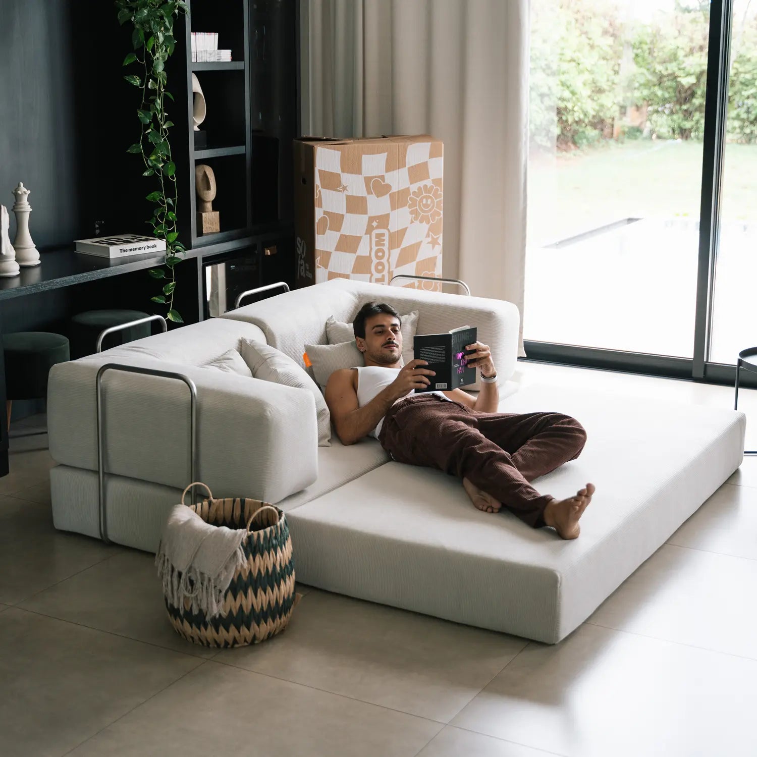 The Growing Sofa | Bloom Sofa Bed Corduroy - Linen