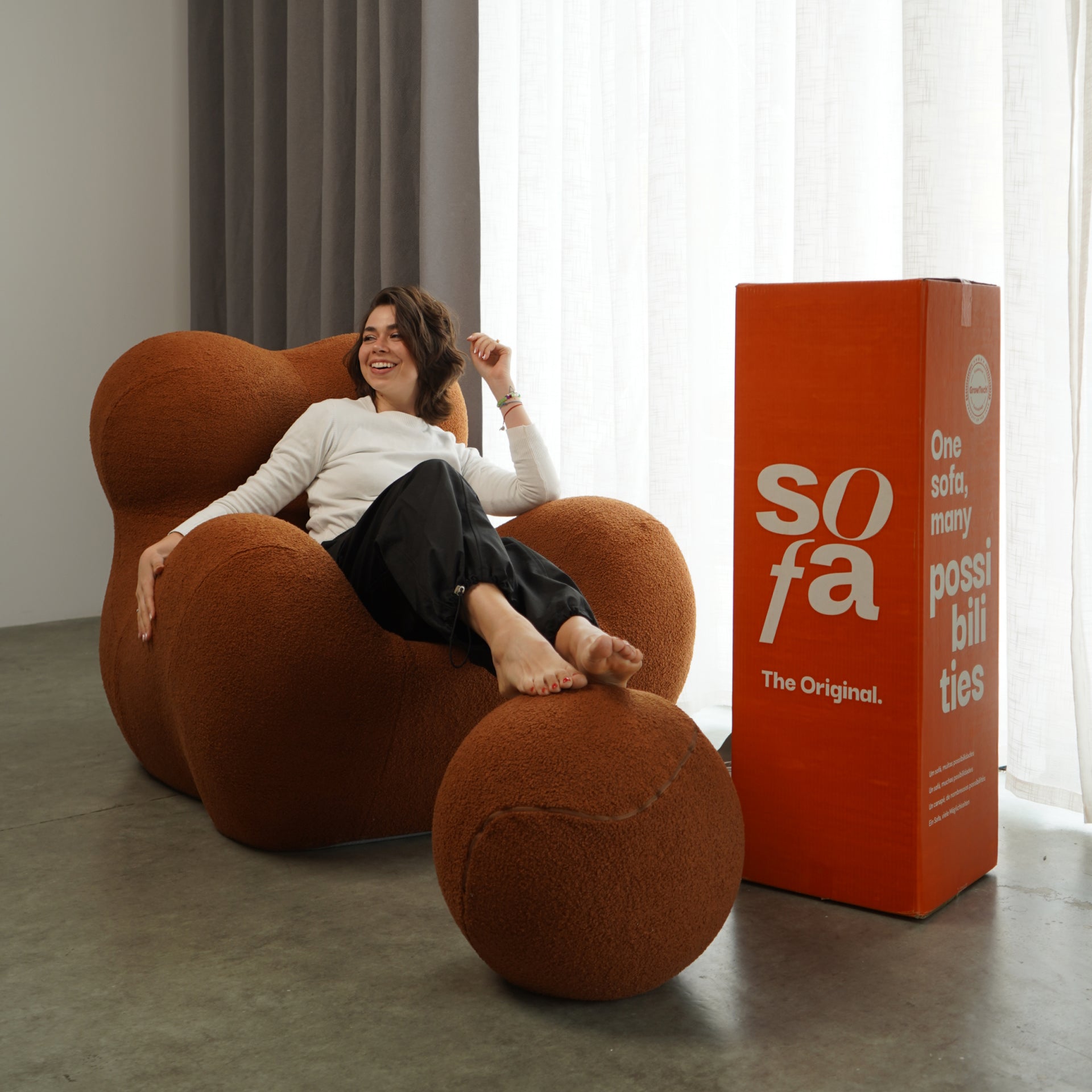 The growing sofa Palla - Orange