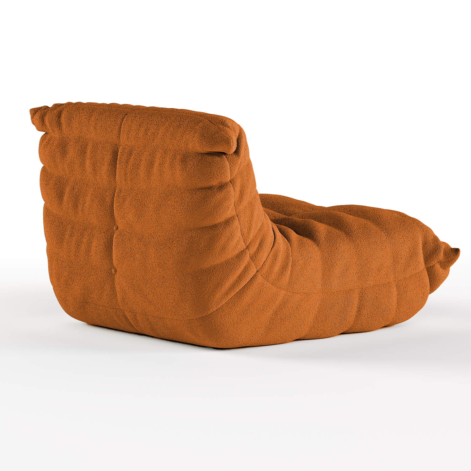 The growing sofa 1973 1 seat in Boucle - Orange