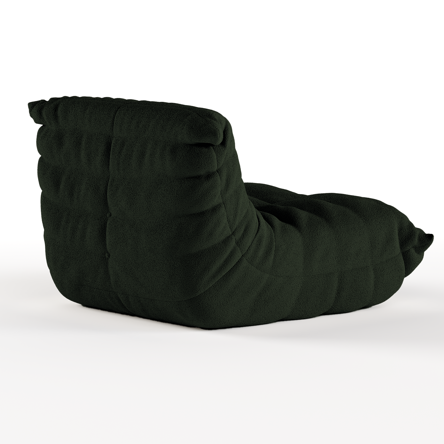 The growing sofa 1973 1 seat in Boucle - Moss Green