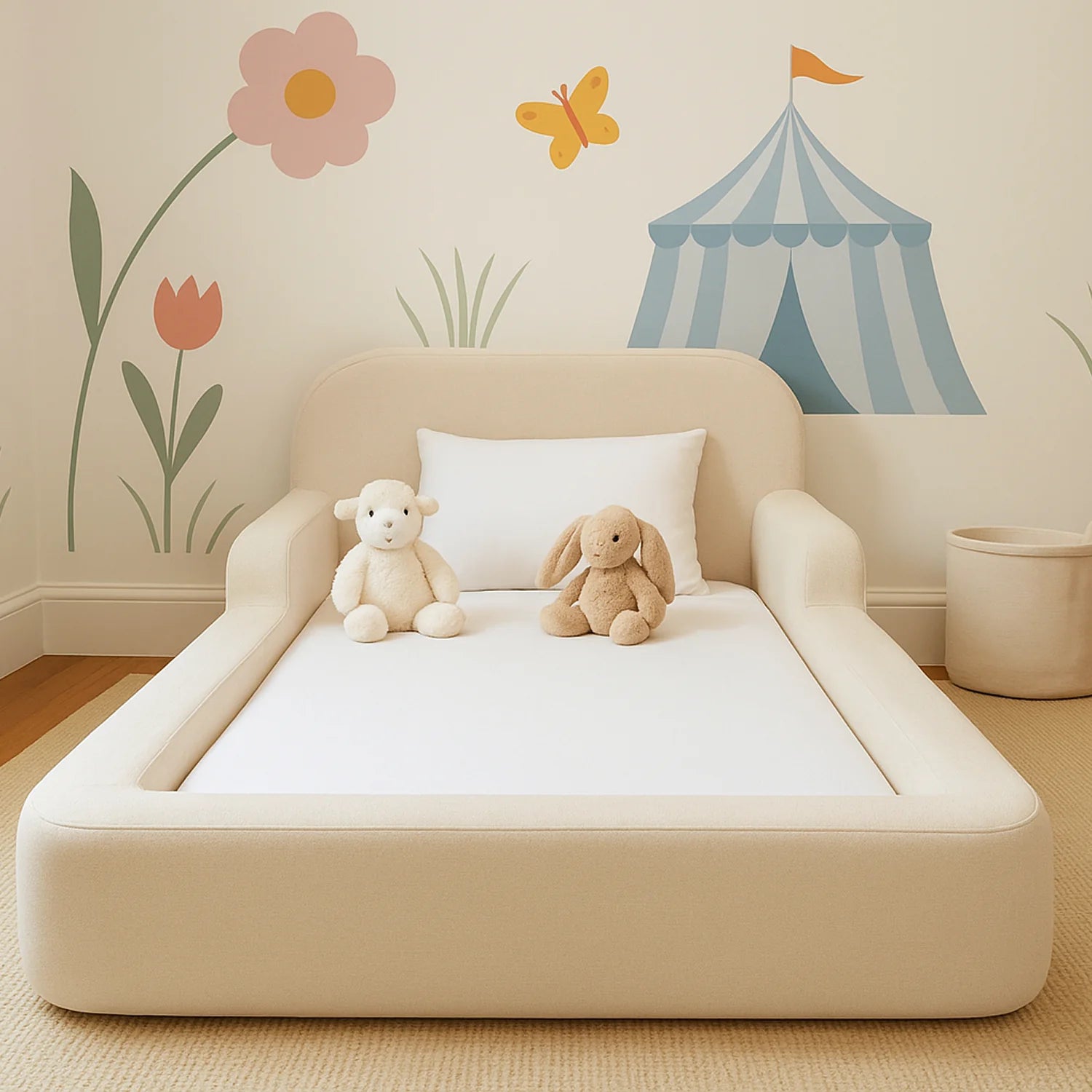 The Little Duck — Montessori-Inspired Toddler Floor Bed - Mustard