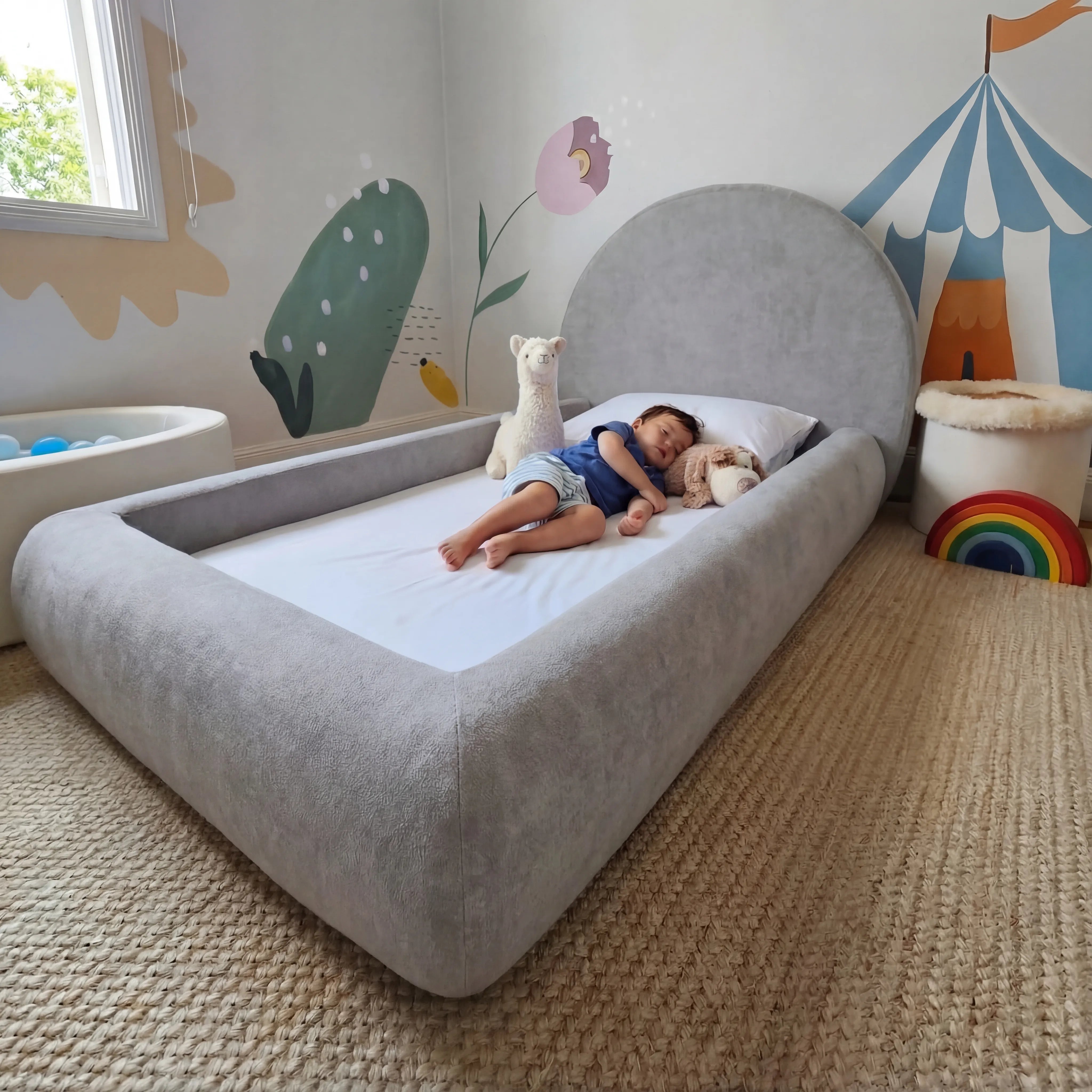 Little Duck Montessori Bed Sun - Gray