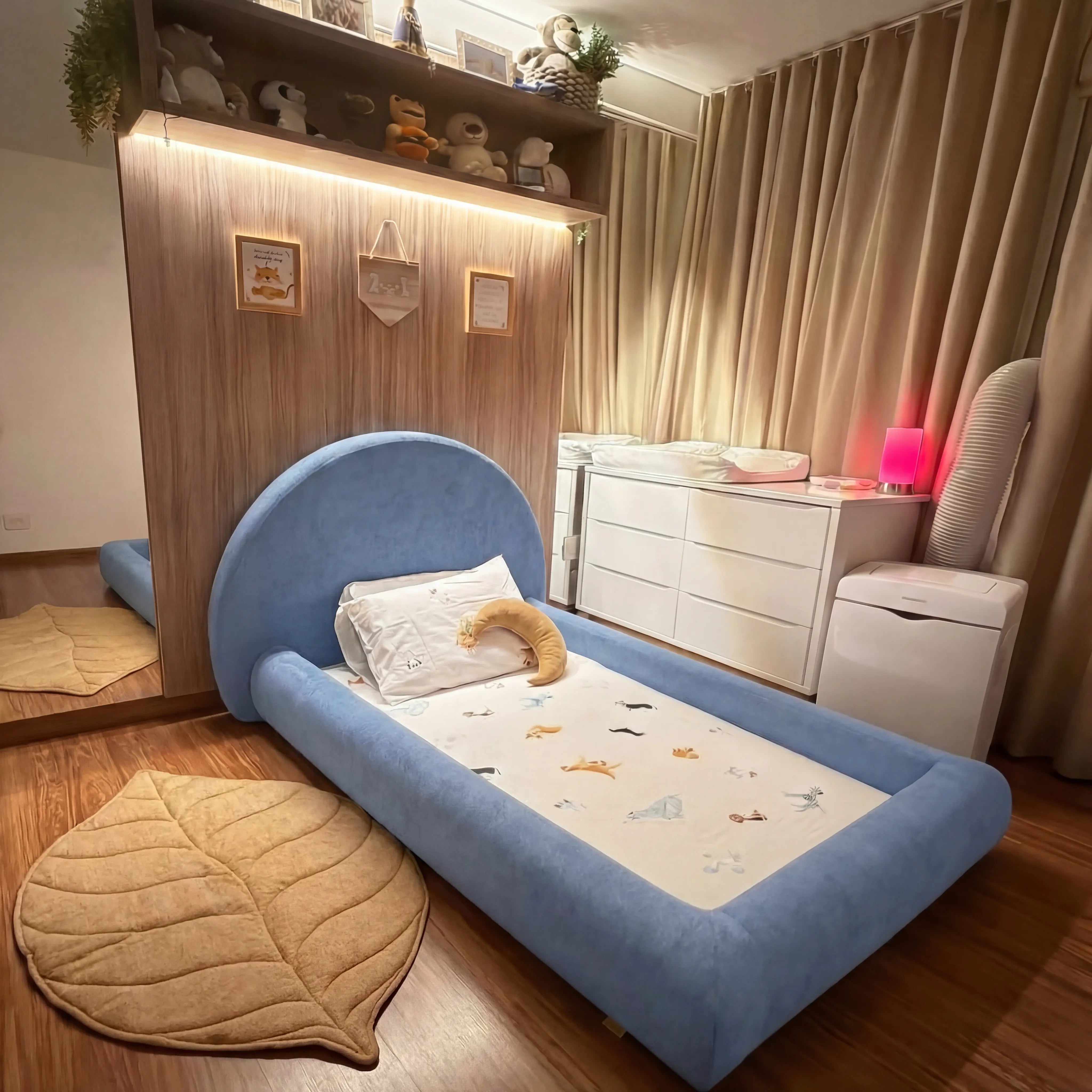 Little Duck Montessori Bed Sun - Light Blue