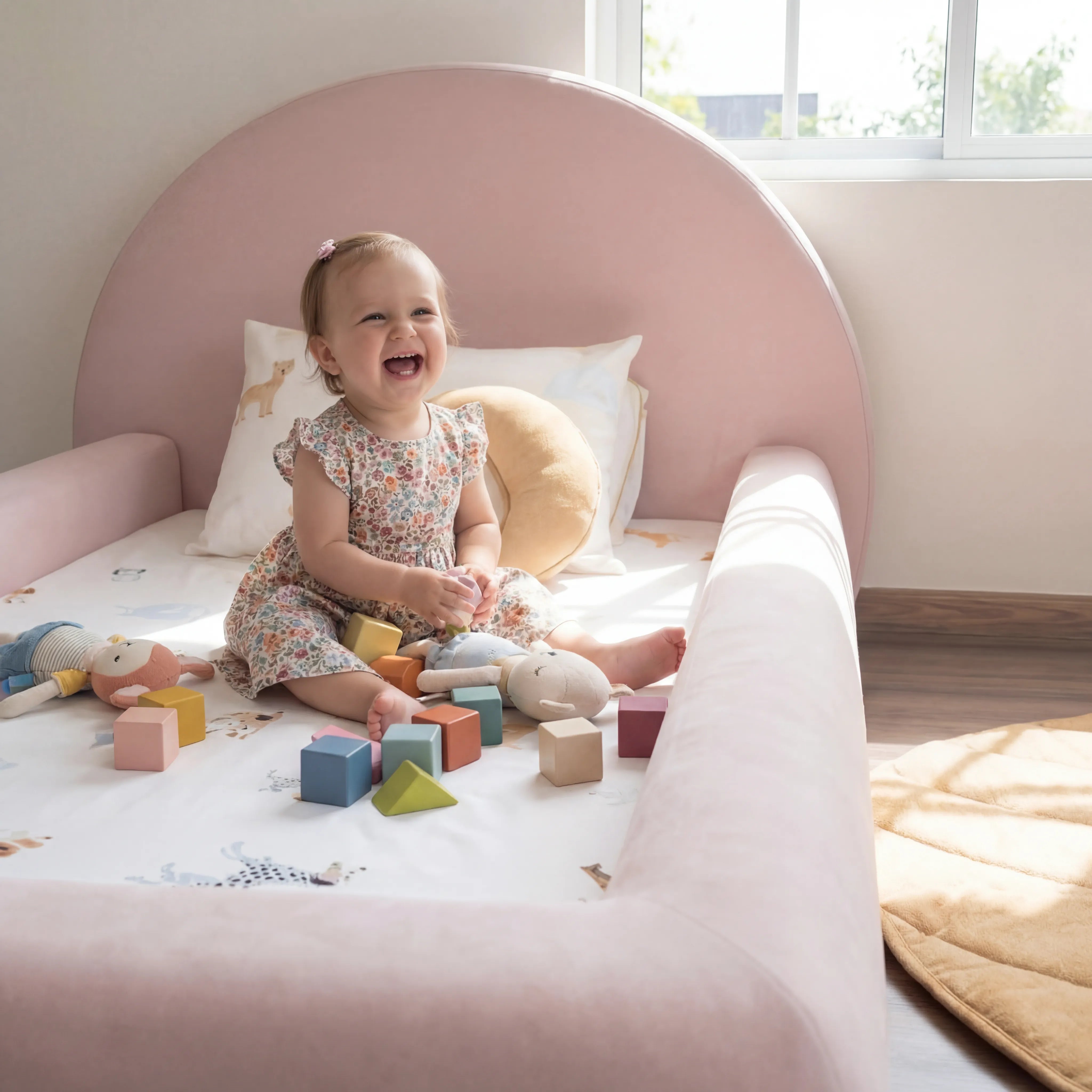 Little Duck Montessori Bed Sun - Pink