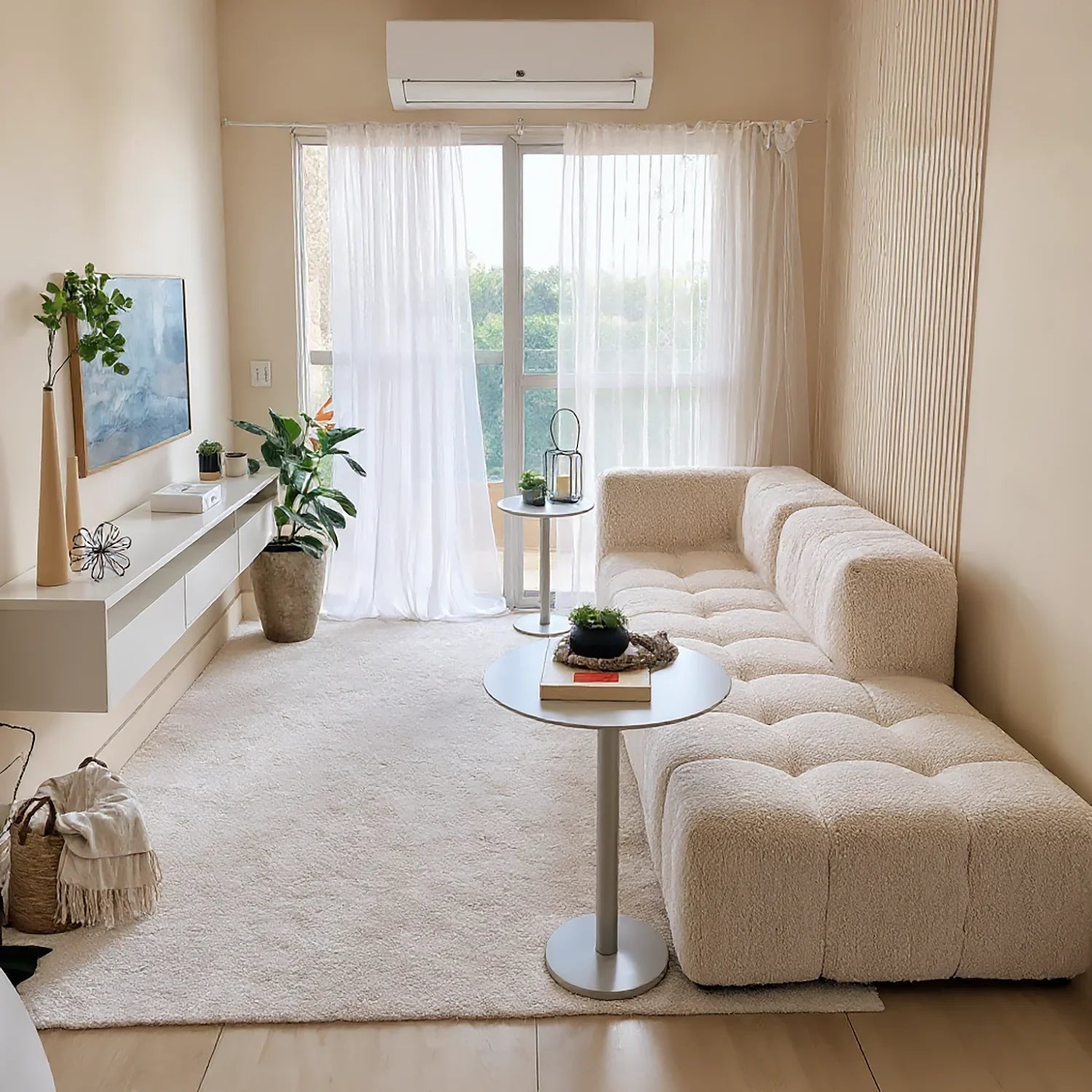 The Growing Sofa | 5-Piece Modular Sofa with 1 Corner Piece, 2 Armless Chairs, and 2 Ottomans - Gray