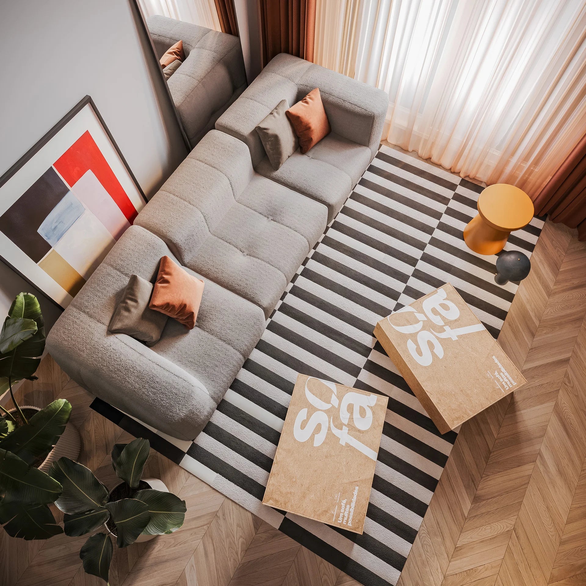 The Growing Sofa | 3-Piece Modular Sofa with 2 Corner Pieces and 1 Armless Chair - Gray